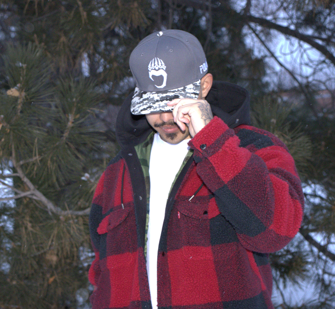 White-Camo Paw SnapBack Hat