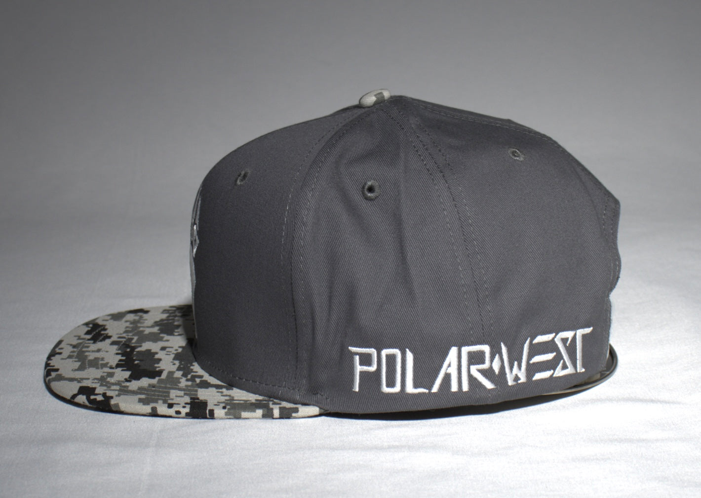 White-Camo Paw SnapBack Hat